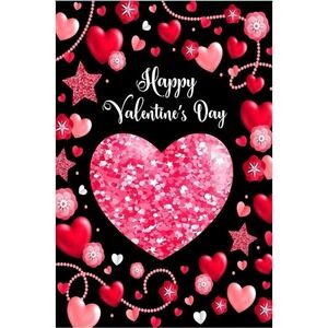 Briarwood Lane House Flag Unisex 40x28 Multicolor Like New Valentines Heart C545